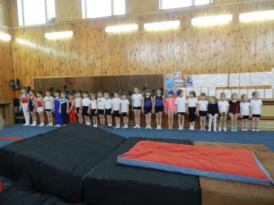 В скопинском ФСК «Старт» соревновались юные гимнасты